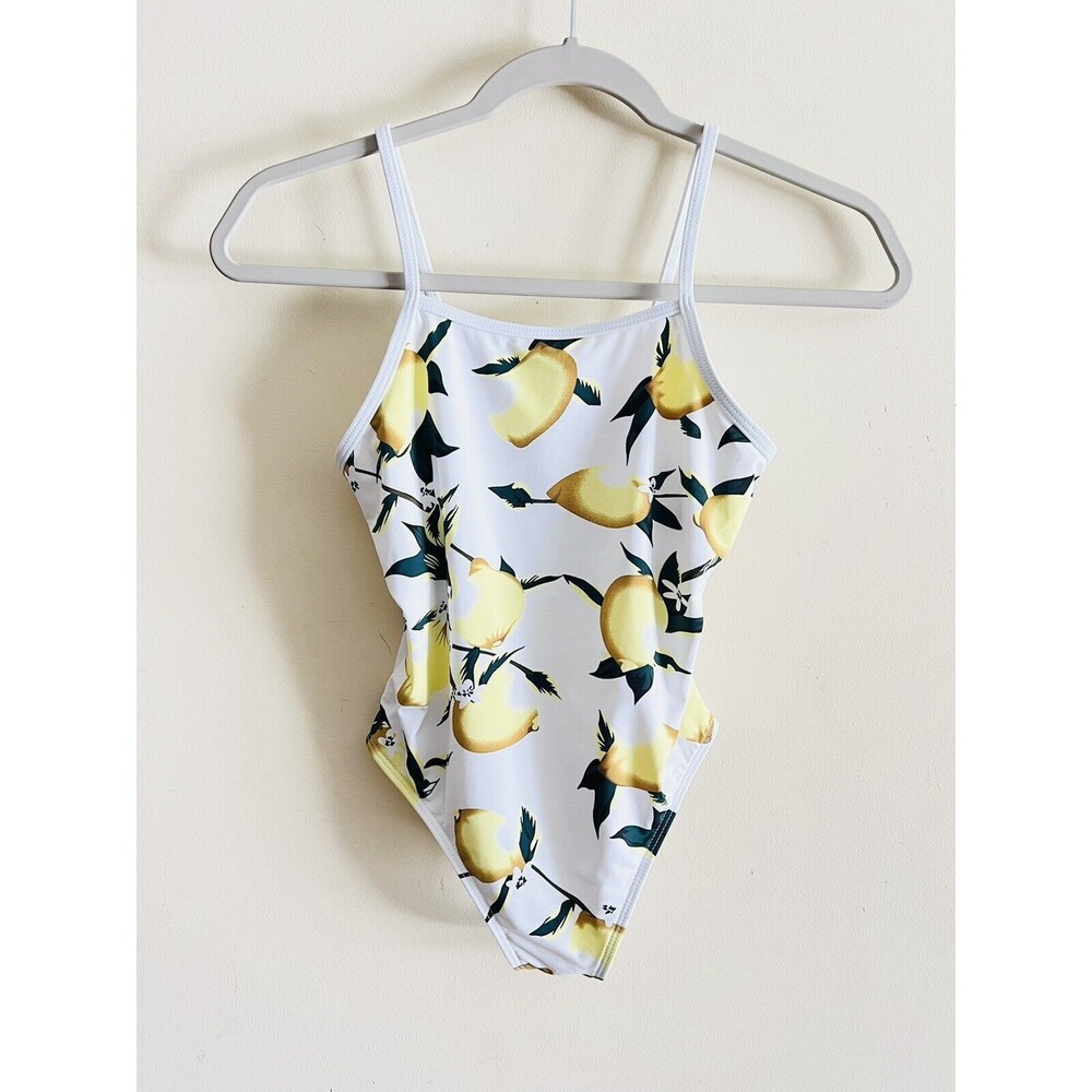 Girls‎ dippin Daisy’s Lemon Print one piece swimsuit size 10
